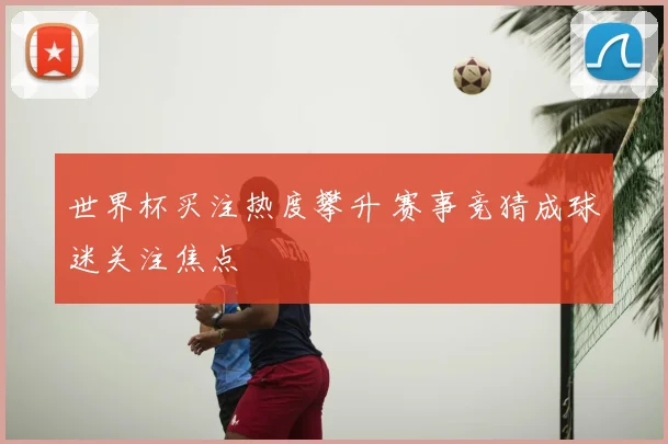 世界杯买注热度攀升 赛事竞猜成球迷关注焦点