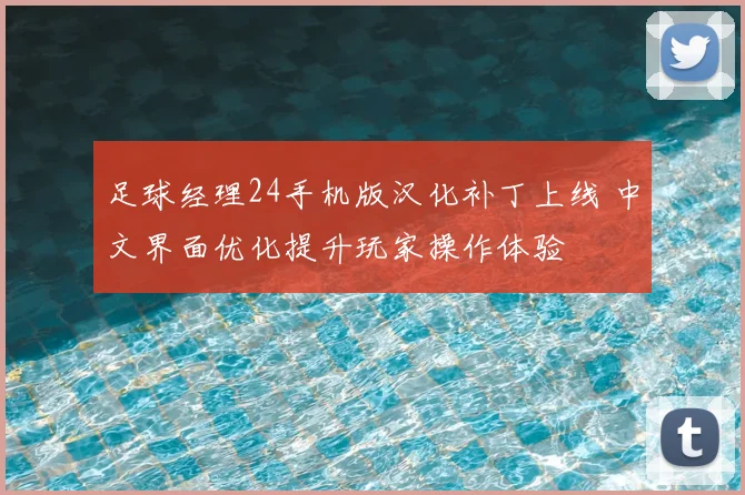 足球经理24手机版汉化补丁上线 中文界面优化提升玩家操作体验